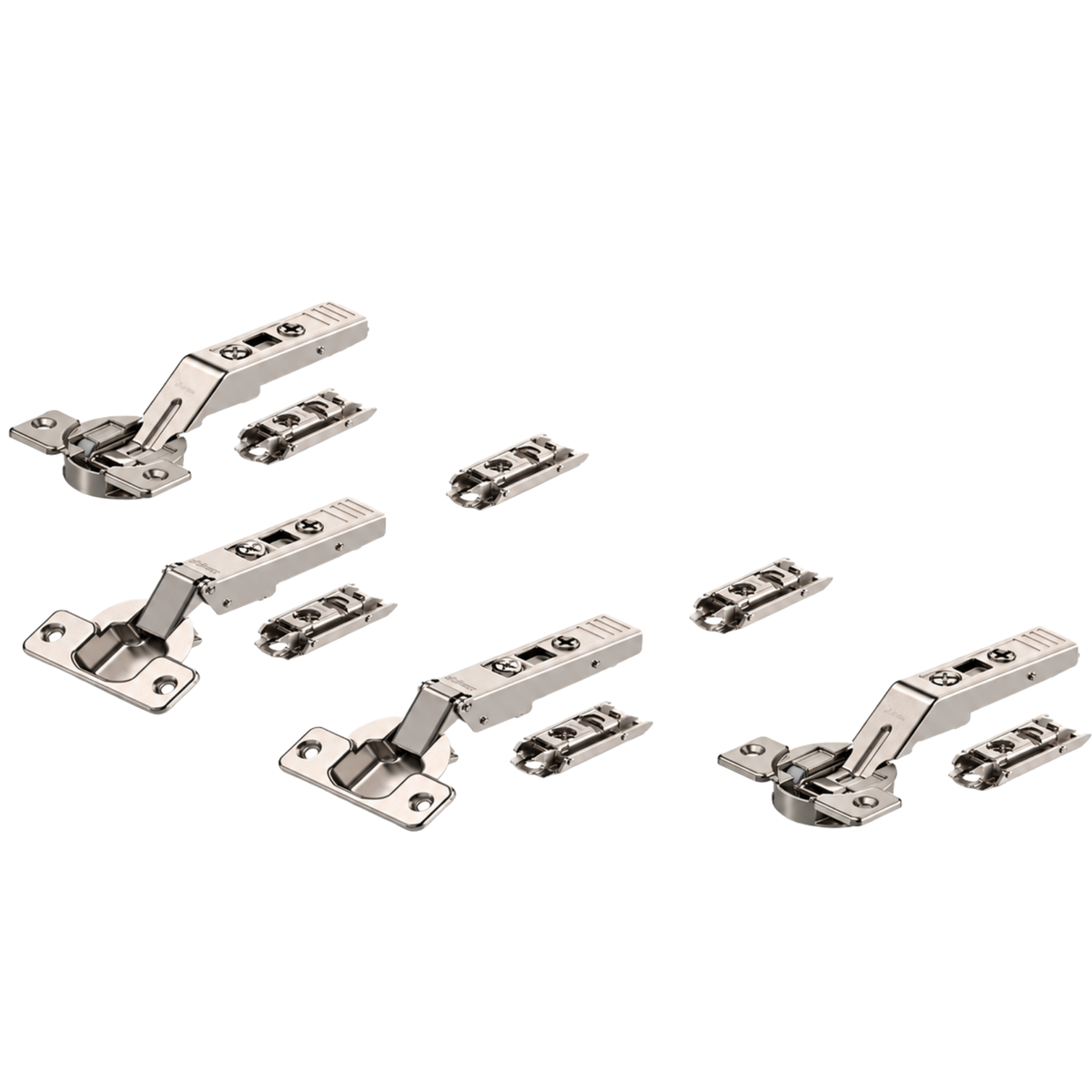 Blum CLIP top Centre Hinge Set For AVENTOS Overhead Stay Bi-Fold Systems 134 Degree, Unsprung. Boss: Screw-On by W&B