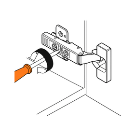 Blum CLIP top Standard Hinge 107 Degree Half Overlay Boss INSERTA To suit BLUMOTION for doors by W&B