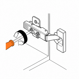 Blum CLIP top Standard Hinge 107 Degree Inset Application Boss INSERTA by W&B
