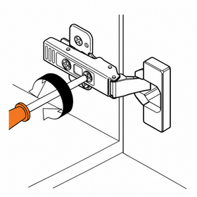 Blum CLIP top Standard Hinge 120 Degree Full Overlay Boss INSERTA by W&B