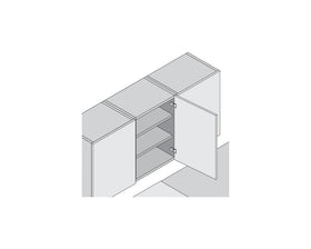 Blum CLIP top Standard Hinge 107 Degree Half Overlay Boss INSERTA To suit BLUMOTION for doors by W&B