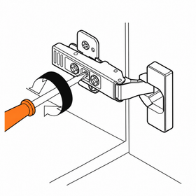 Blum CLIP top Standard Hinge 120 Degree Full Overlay Boss INSERTA by W&B