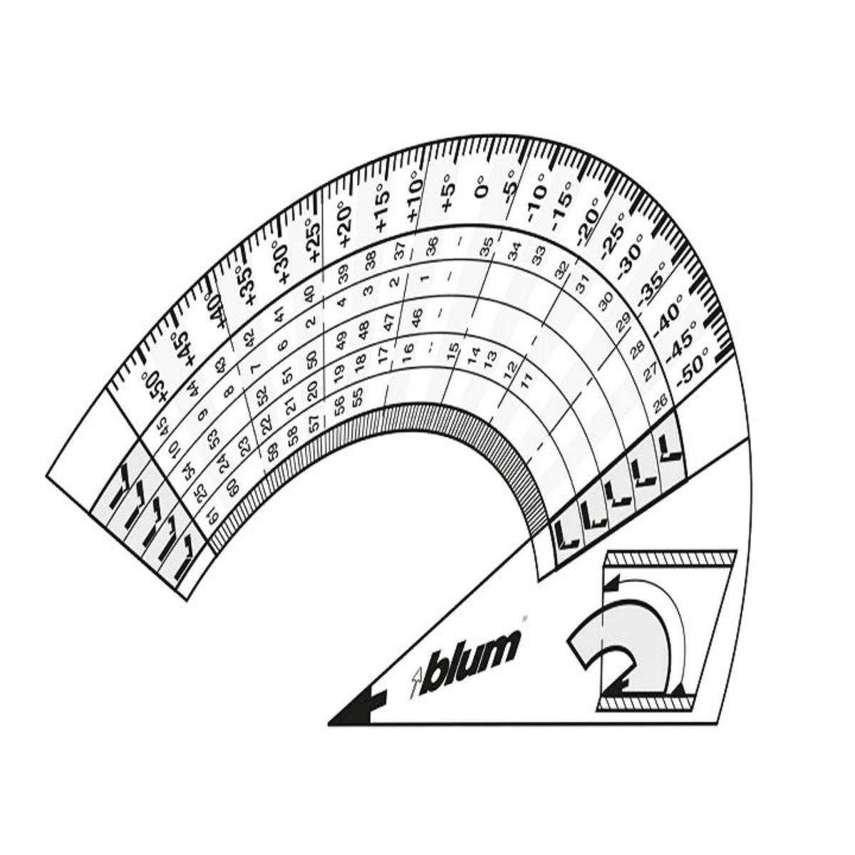 Blum Cabinet Angle Template by W&B