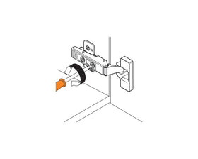 Blum CLIP top Profile Door Hinge 95 Degree Full Overlay Boss Knock-In by W&B