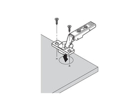 Blum CLIP top Wide Angle Hinge 170 Degree. Half Overlay. Boss: Screw-On by W&B
