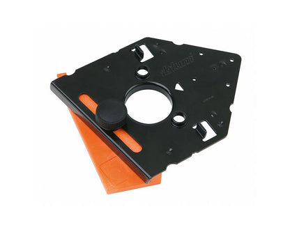 Blum 65.059A drilling template for hinges and mounting plates by Wilson and Bradley, adjustable nylon/steel jig for EXPANDO, INSERTA, CLIP top and BLUMOTION hinge drilling