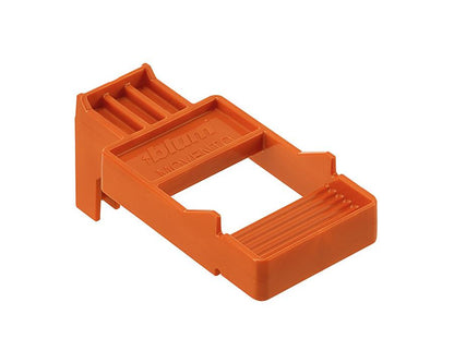 Blum 65.5631 nylon front gap template for TIP‑ON BLUMOTION, ensures 2.5 mm front gap on LEGRABOX / MOVENTO