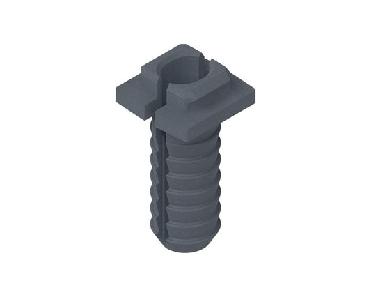 Blum 174H7100E8 nylon hinge bush for E‑Dowel plate, split dowel insert for secure cabinet hinge mounting