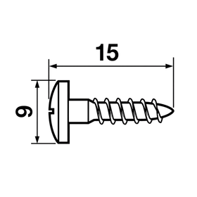 Blum Hinge Screw For E/Dowel Plate 618.1500 by W&B