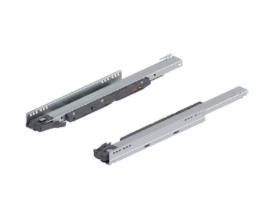 Blum LEGRABOX BLUMOTION S 450 mm cabinet runner set, 40 kg dynamic load, zinc-plated steel, full-extension soft‑close