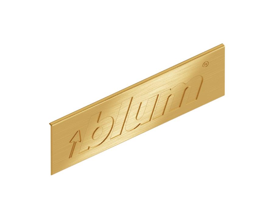 Blum LEGRABOX cover cap external Inmould Gold with logo ZA7.0709.BTAB by W&B