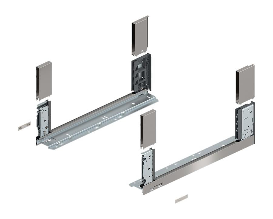 Blum LEGRABOX free drawer side, C height, 500mm, Anti-fingerprint Stainless Steel R&L 780C5002I by W&B