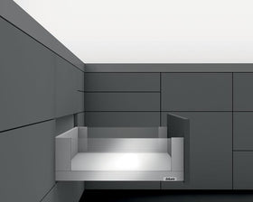 Blum LEGRABOX free drawer side, C height, 500mm, Anti-fingerprint Stainless Steel R&L 780C5002I by W&B