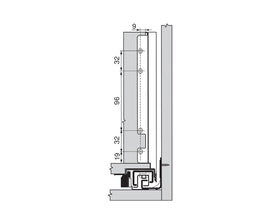 Blum LEGRABOX pure Back F Fixing Set Carbon Black ZB7F000S by W&B