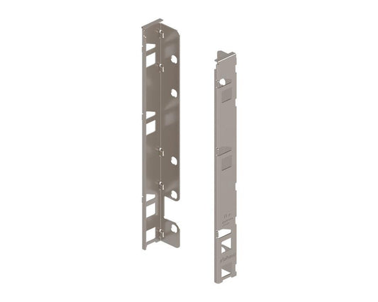 Blum LEGRABOX Pure nickel-plated Back-F fixing bracket set (ZB7F000S) for high-front (F-height) drawers, durable steel back bracket hardware for cabinetry