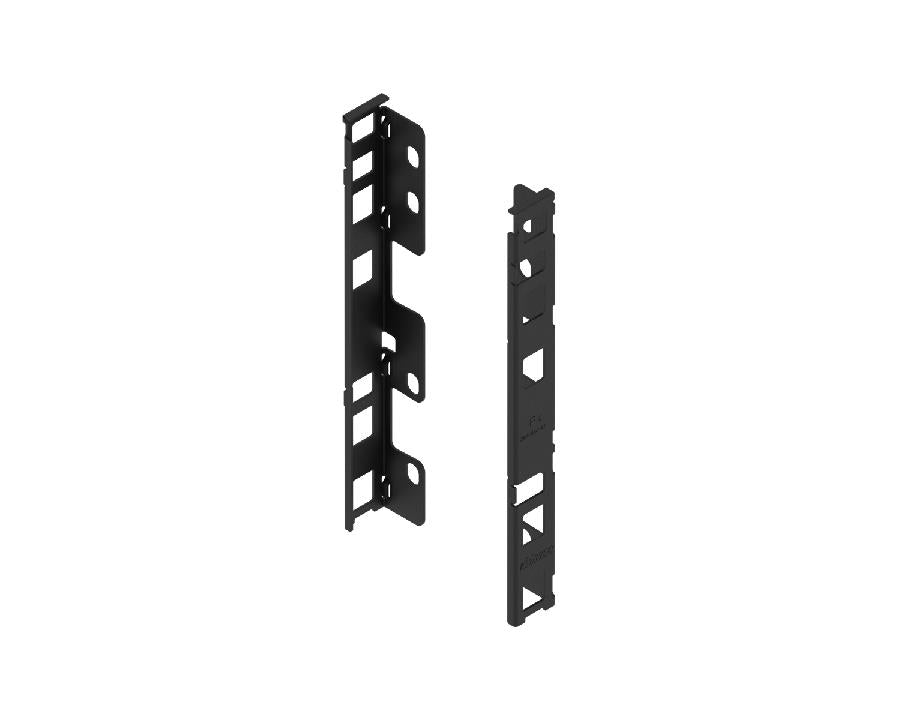 Blum LEGRABOX Pure carbon black matt back-fixing brackets (set) ZB7C000S for drawer installation