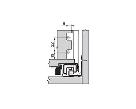 Blum LEGRABOX pure Back M Fixing Set Carbon Black ZB7M000S by W&B