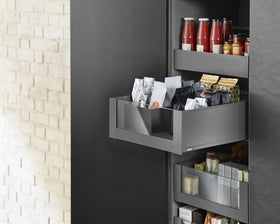 Blum LEGRABOX pure C Height Stainless Steel Size 400mm 770C400IA by W&B