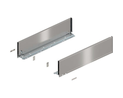 Blum LEGRABOX Pure 550 mm stainless steel C‑height drawer side, anti‑fingerprint metal drawer hardware for modern cabinetry