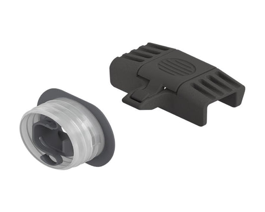 Blum LEGRABOX Pure carbon black matt catch trigger (Z17.0M07) for inner drawers — nylon latch mechanism for smooth drawer operation