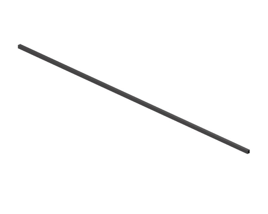 Blum LEGRABOX pure Cross Gallery Rail, CW=1200mm, cut to size Carbon Black ZR7.1080U by W&B