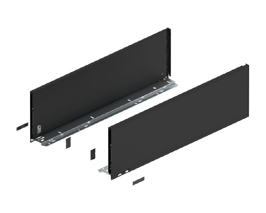 Blum LEGRABOX pure F Height Carbon Black Size: 600mm 770F6002S by W&B