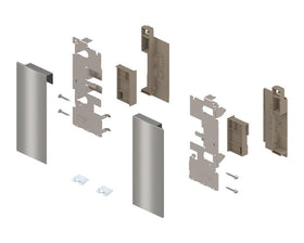 Blum LEGRABOX pure front fixing C height for inner pull out with design element Stainless Steel ZI7.2CI0 by W&B