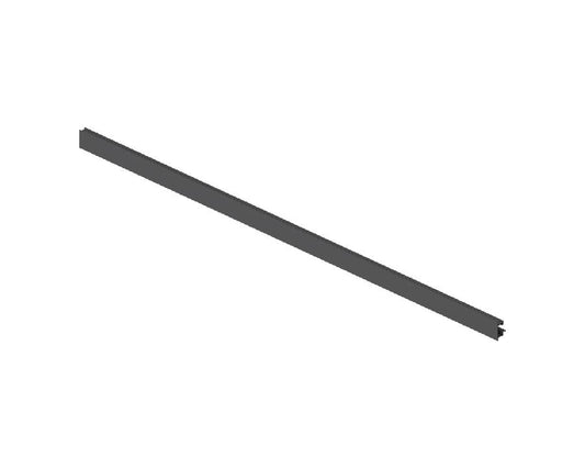 1043 mm LEGRABOX pure aluminium front fixing piece for glass drawers in Orion grey