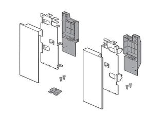 Blum LEGRABOX pure Front Fixing Component Rail Silk White ZI7.3CS0 by W&B