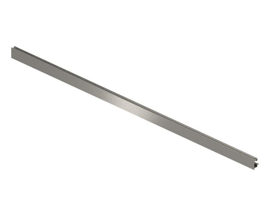 Blum LEGRABOX Pure stainless steel front section with groove, 1200 mm cut-to-size, for inner pull-out drawers — precision aluminium front piece for modern cabinetry