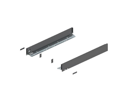 Blum LEGRABOX Pure M-Height drawer in Orion Grey, 550mm size, smooth glide and soft-close mechanism, modern kitchen drawer system 770M5502S