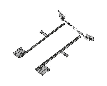 400 mm side stabiliser rod for Blum LEGRABOX pure system, enhances stability for wide pull-outs