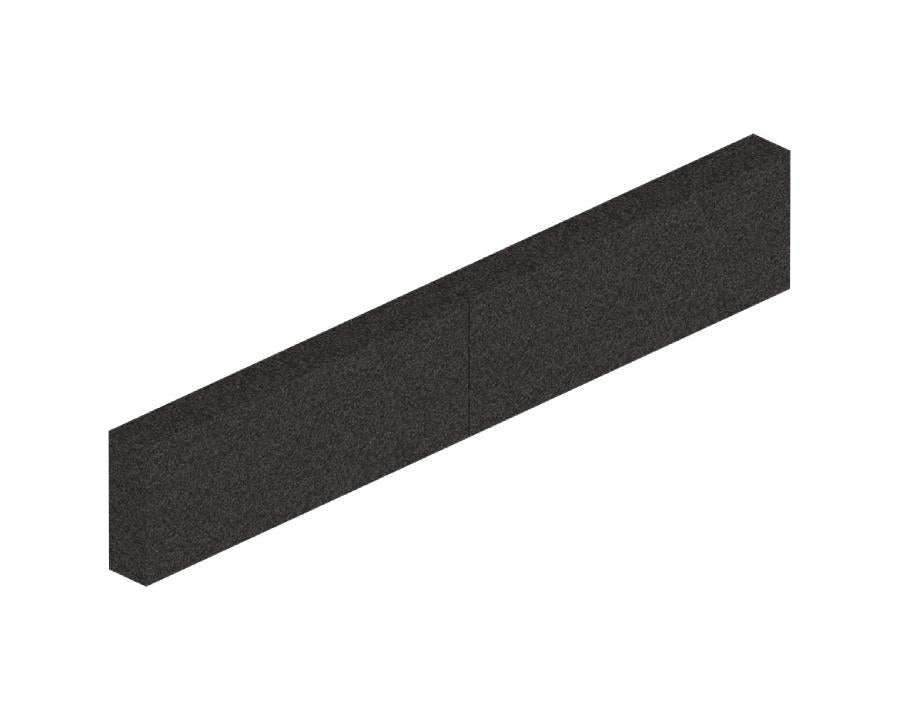 Blum LEGRABOX Special Edition M‑height black foam insulation piece – noise‑reduction insert for LEGRABOX drawers