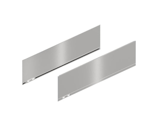 Blum LEGRABOX special edition 550 mm C‑height stainless steel side decorative panels – anti‑fingerprint exterior for modern kitchen cabinetry