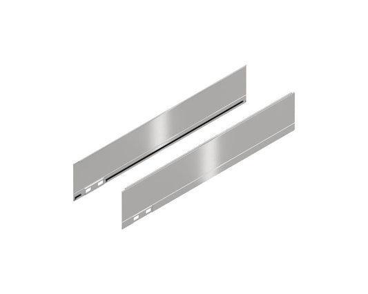 Blum LEGRABOX special edition 450 mm M‑height stainless steel side decorative panels – anti‑fingerprint exterior for modern drawer systems