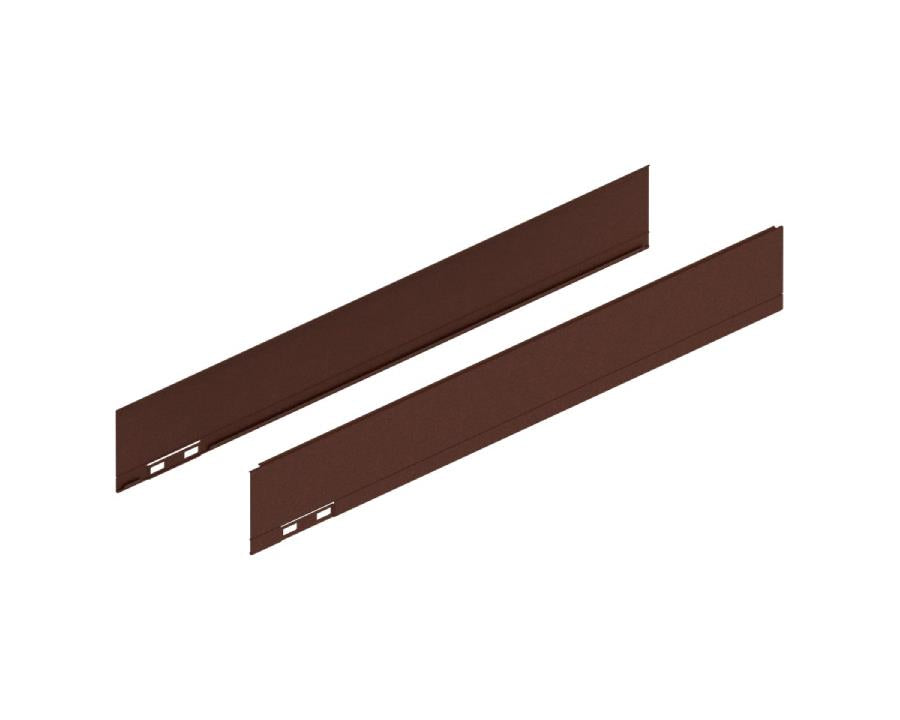 Blum LEGRABOX Special Edition M height side decorative elements 500mm in noble rust finish, drawer side design component, model 770M500AS