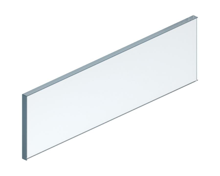 Clear glass side inserts (450 mm) for LEGRABOX free drawers – transparent design element pair ZE7S338G for modern cabinetry