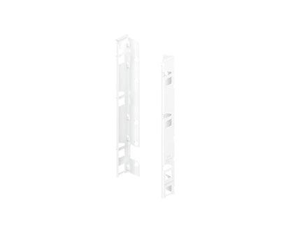 Blum LEGRABOX pure F‑height back fixing bracket set, nickel‑plated steel, left + right