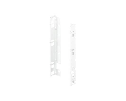 Blum LEGRABOX pure F‑height back fixing bracket set, nickel‑plated steel, left + right