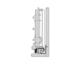 Blum LEGRABOX pure Back F Fixing Set Silk White ZB7F000S by W&B