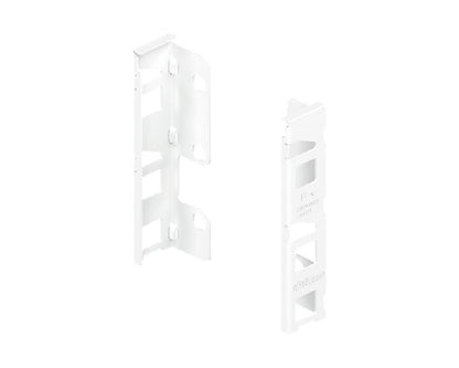 Silk‑white LEGRABOX pure rear fixing bracket set, K‑height (144 mm), steel, left + right