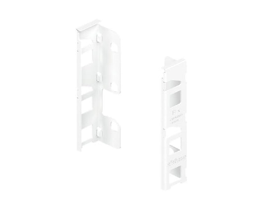 Silk‑white LEGRABOX pure rear fixing bracket set, K‑height (144 mm), steel, left + right
