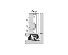 Blum LEGRABOX pure Back K Fixing Set Silk White ZB7K000S by W&B