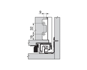 Blum LEGRABOX pure Back M Fixing Set Silk White ZB7M000S by W&B