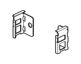 Blum LEGRABOX pure N Height Back Fixing Bracket set Silk White ZF7N000S2 by W&B