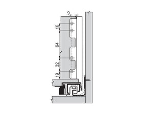 Blum LEGRABOX Pure Back C Fixing Set Orion Grey ZB7C000S by W&B