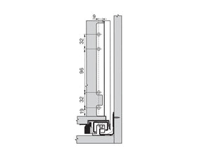 Blum LEGRABOX Pure Back F Fixing Set Orion Grey ZB7F000S by W&B