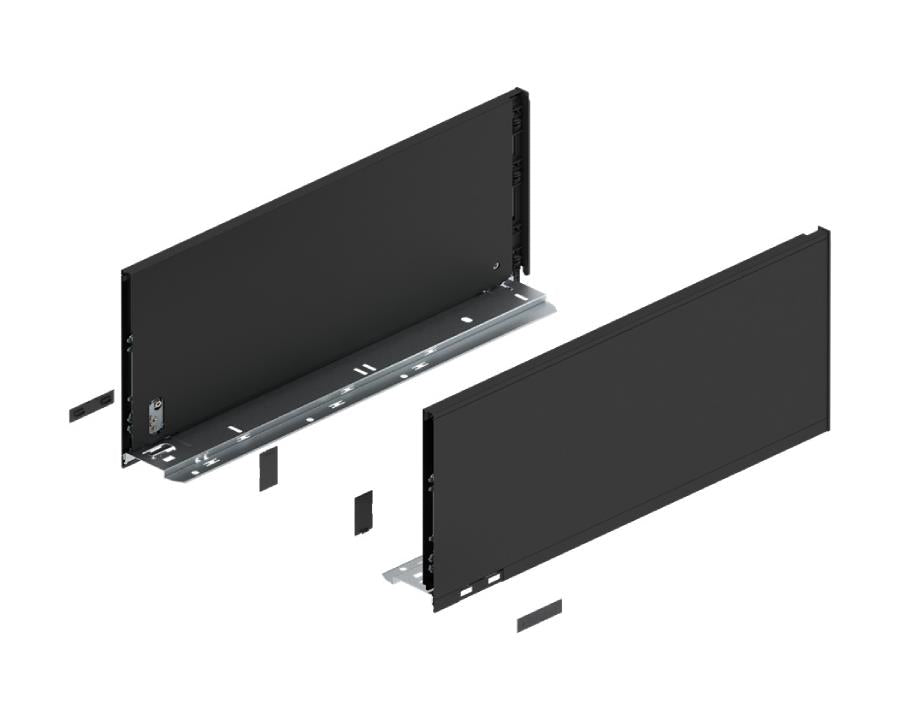 Blum LEGRABOX pure F Height Carbon Black Size: 450mm 770F4502S by W&B