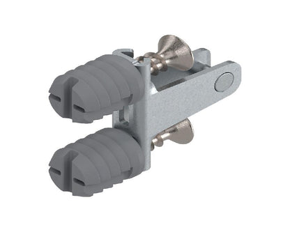 Blum LEGRABOX pure N‑height steel front fixing brackets with Expando anchors (ZF7N70E2)