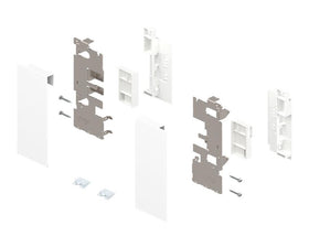 Blum LEGRABOX pure Front Fixing Component Glass Element Silk White ZI7.2CS0 by W&B
